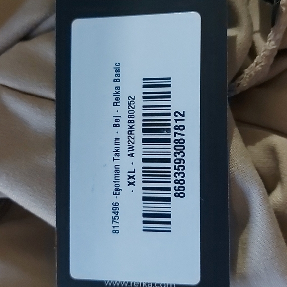 Refka 2 Piece Beige Polo Neck Tracksuit Size 12 - Picture 5 of 7